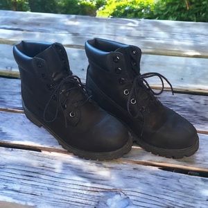 Black Men’s Timberland premium 6in waterproof boots